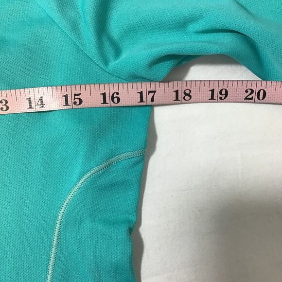 NEW BLANCE M Green Pullover Raglan Long Sleeve Round Neck Athletic Top B131 - Picture 4 of 7